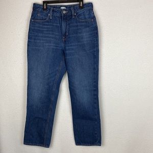 Old Navy Women's Size 2 Blue Denim Midrise Straight Leg Jeans